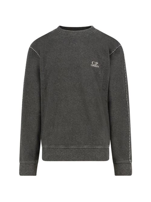 Felpa uomo girocollo antracite CP COMPANY | 20CMSS198A110644P921